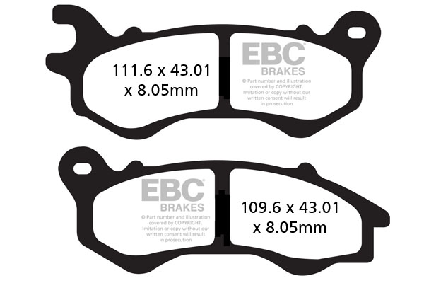 Ebc Ön Fren Balatası SFA603 Mati125 Pcx125-150 2010-2017 Rks Brıllıant 2023 Revolt Rs7 Kymco Carry Santa 125
