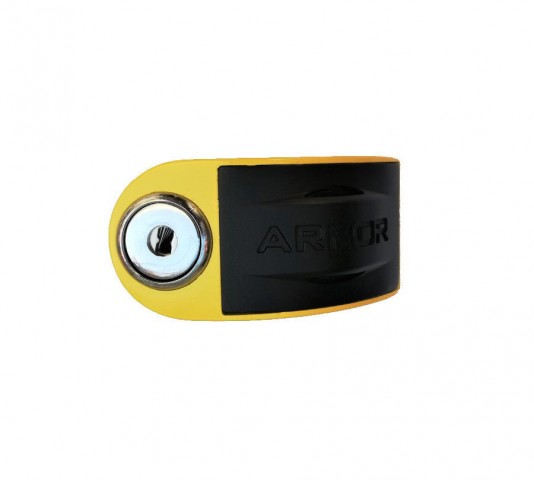 Armor 606 Mva 6 Mm Paslanmaz Çelik Alarmlı Disk Kilidi Sarı