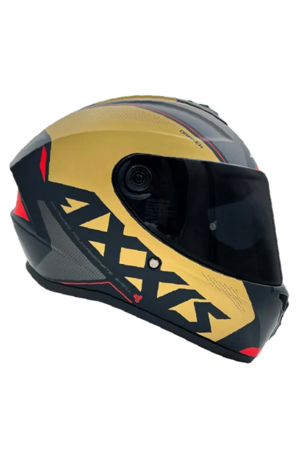 Axxis Kapalı Kask Draken Gear A9 Mat Gold